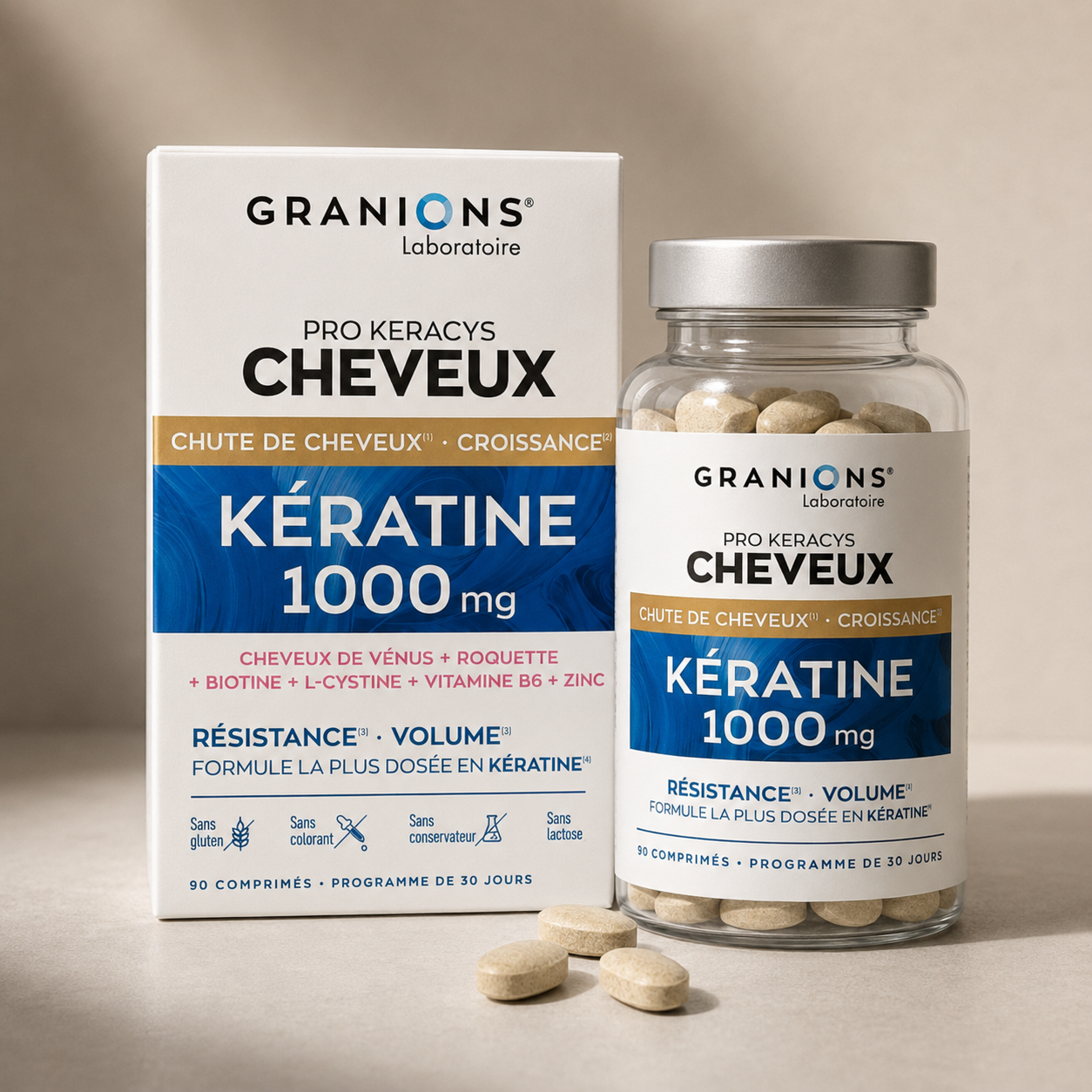 PRO KERACYS KÉRATINE 1000mg - GRANIONS® Laboratoire